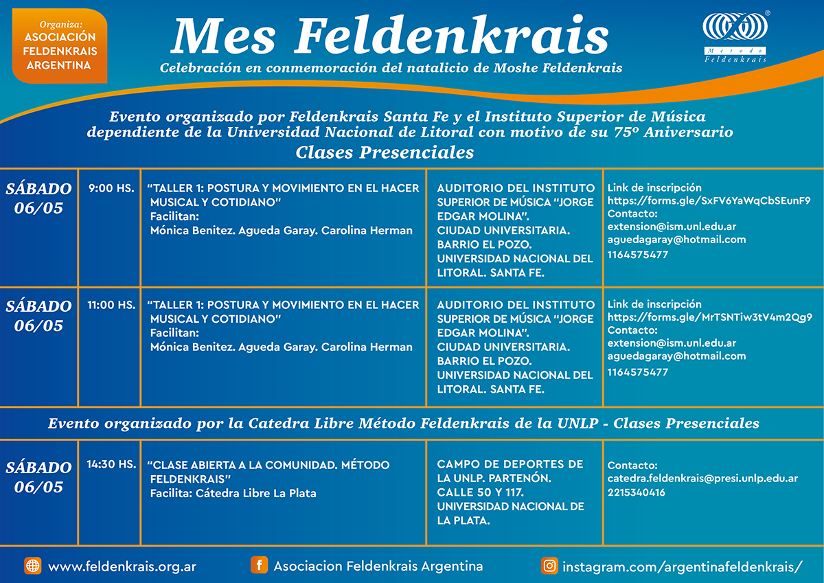 Actividades presenciales Mes Feldekrais 1